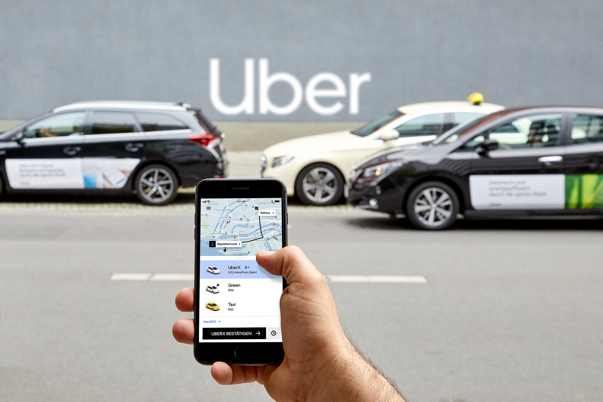 Uber ist mit UberGreen nun auch in Hamburg verfügbar. Foto: Uber