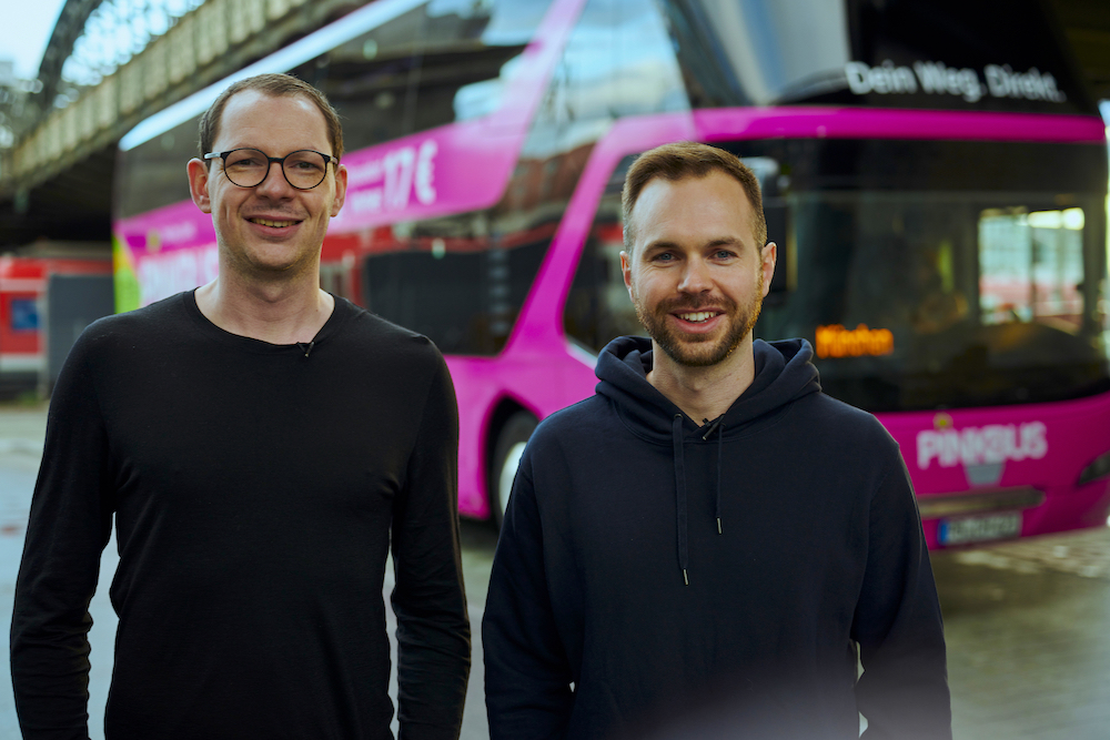 Tino Engelmann und Christian Höber koordinieren die gemeinsame Zukunft. Credit: Pinkbus