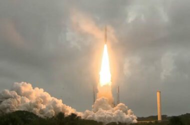 Launch des James Webb Space Telescopes an Weihnachten 2021. Screenshot: MOViNC
